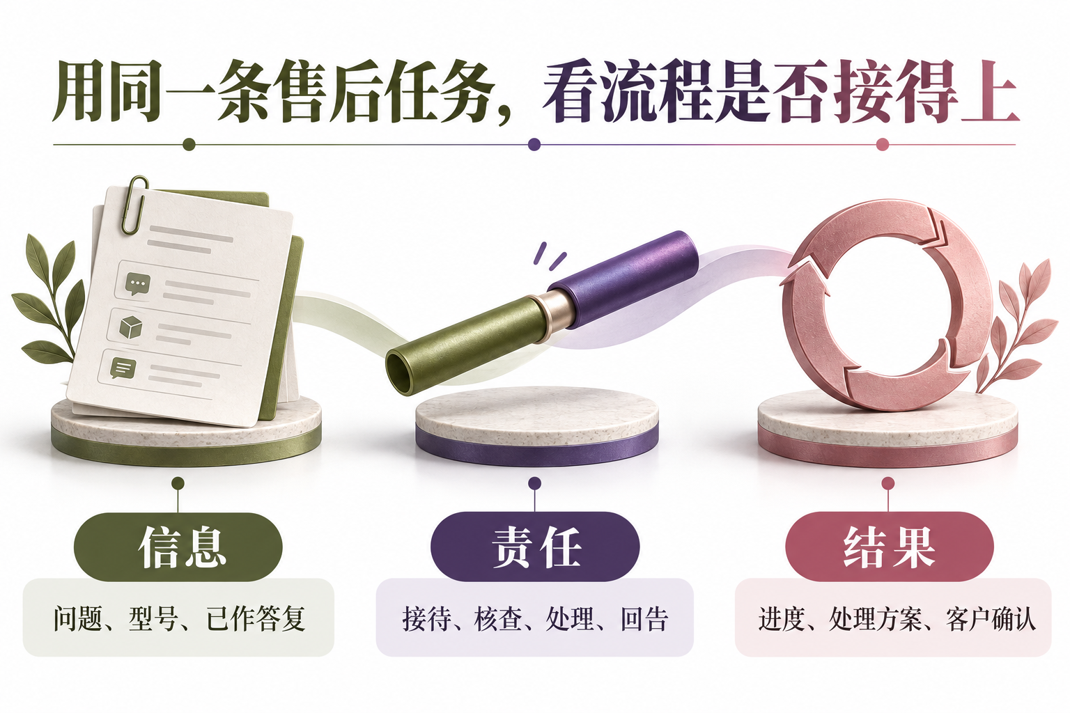 比较信息、责任与结果是否能够接续。