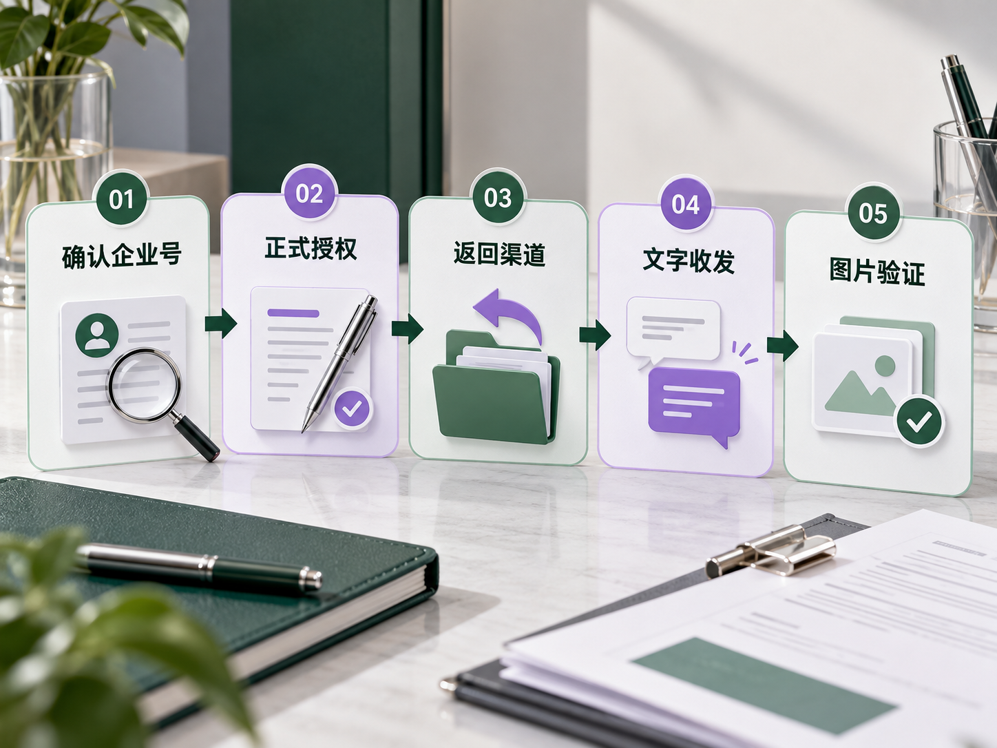授权后分别验证文字与图片收发，再纳入日常接待。