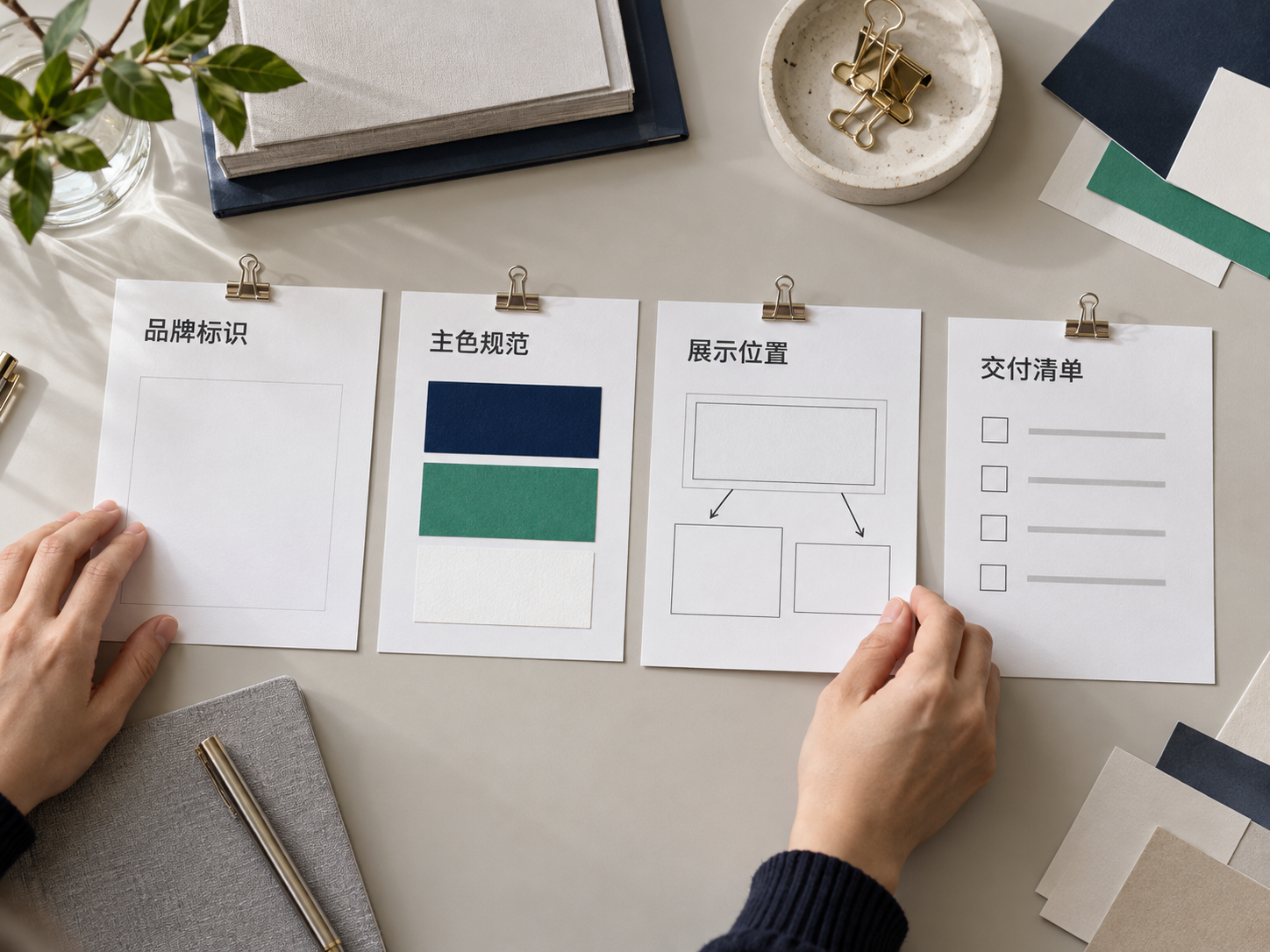 把品牌需求拆到具体展示位置，再确认授权与维护责任。