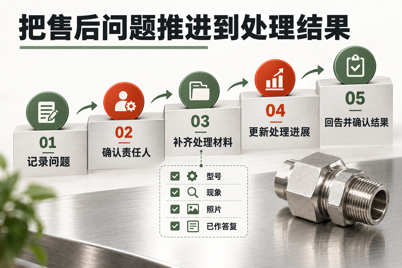 把问题记录推进到处理结果。