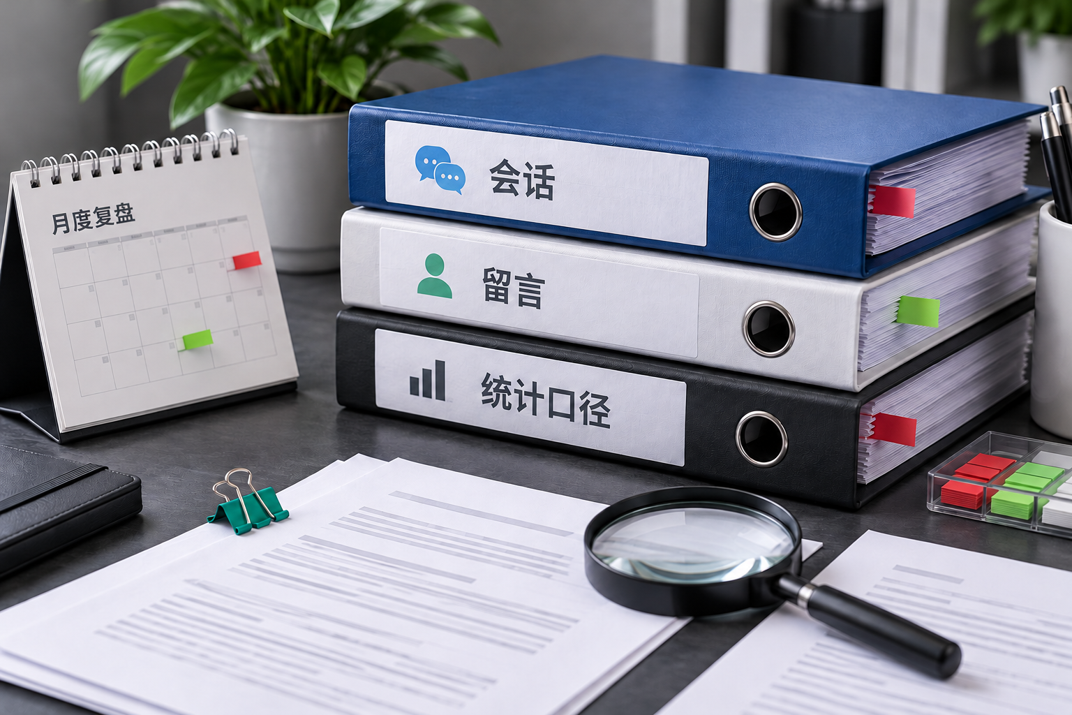 按复盘目的选择导出范围,并保留统计口径。