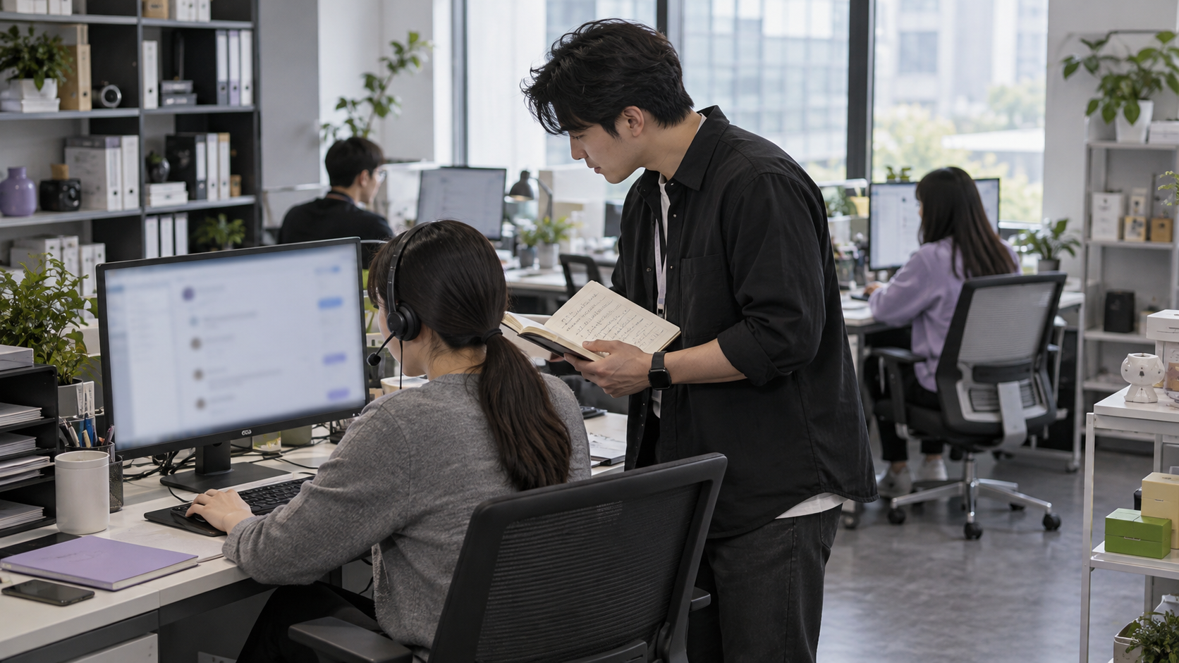 围绕一条客户问题协同接待。